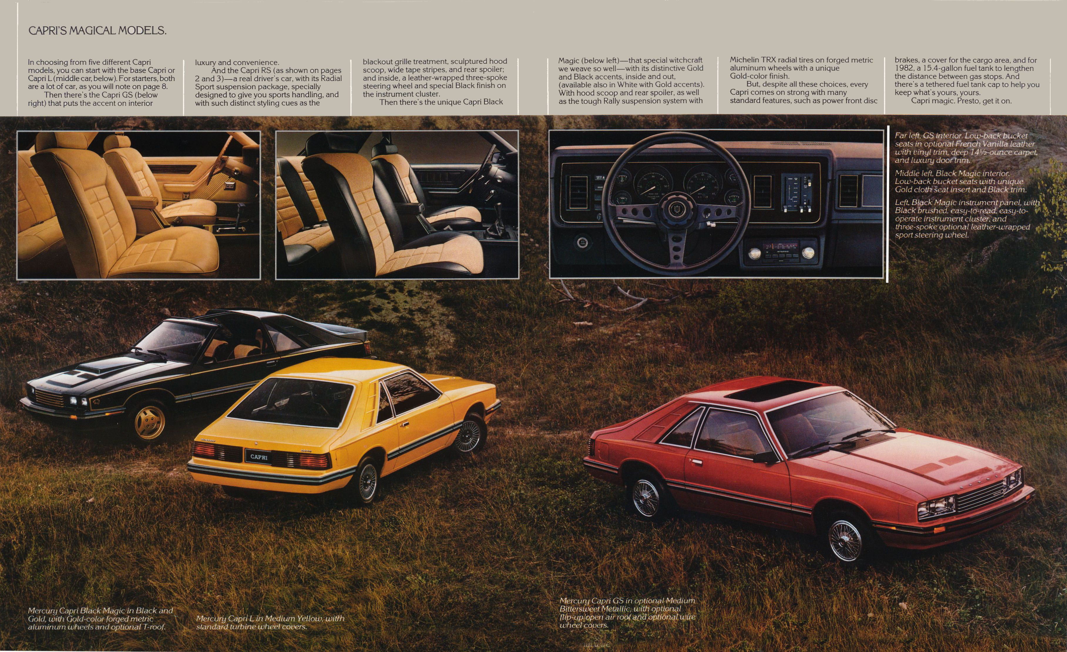 1982 Mercury Capri Brochure Page 4
